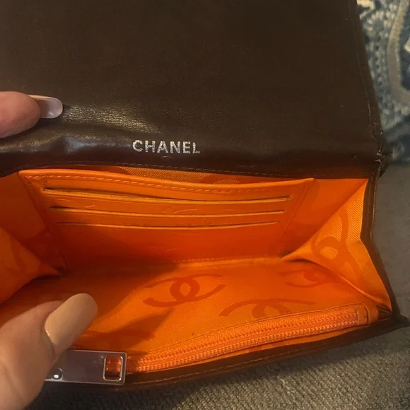 CHANEL Combon Line CC Coco Mark Logo flap wallet - Picture 5 of 10